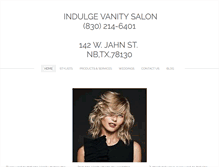 Tablet Screenshot of indulgevanity.com